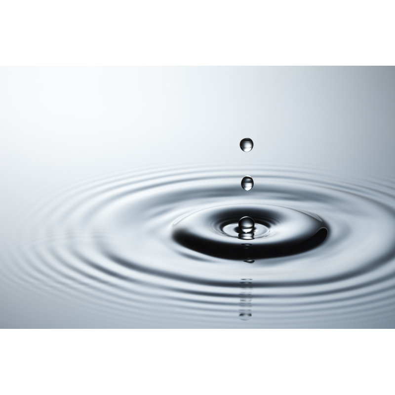 Falling Water Drops - Wrapped Canvas Print, 61cm H x 91cm W x 3.8cm D