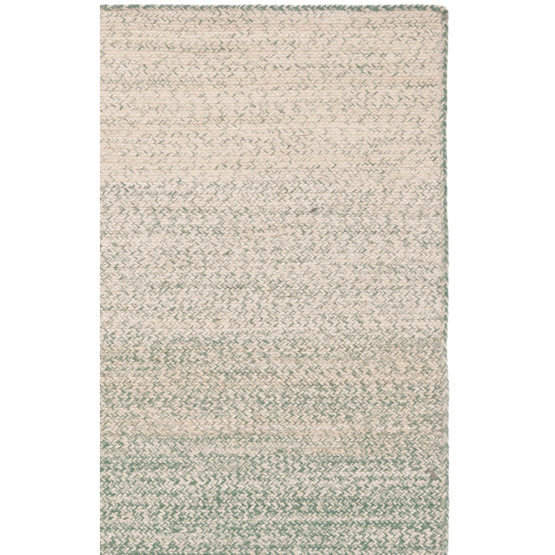 Dequavius Natural Fiber Hand Loomed Jute Ombre Rug, Square 6'