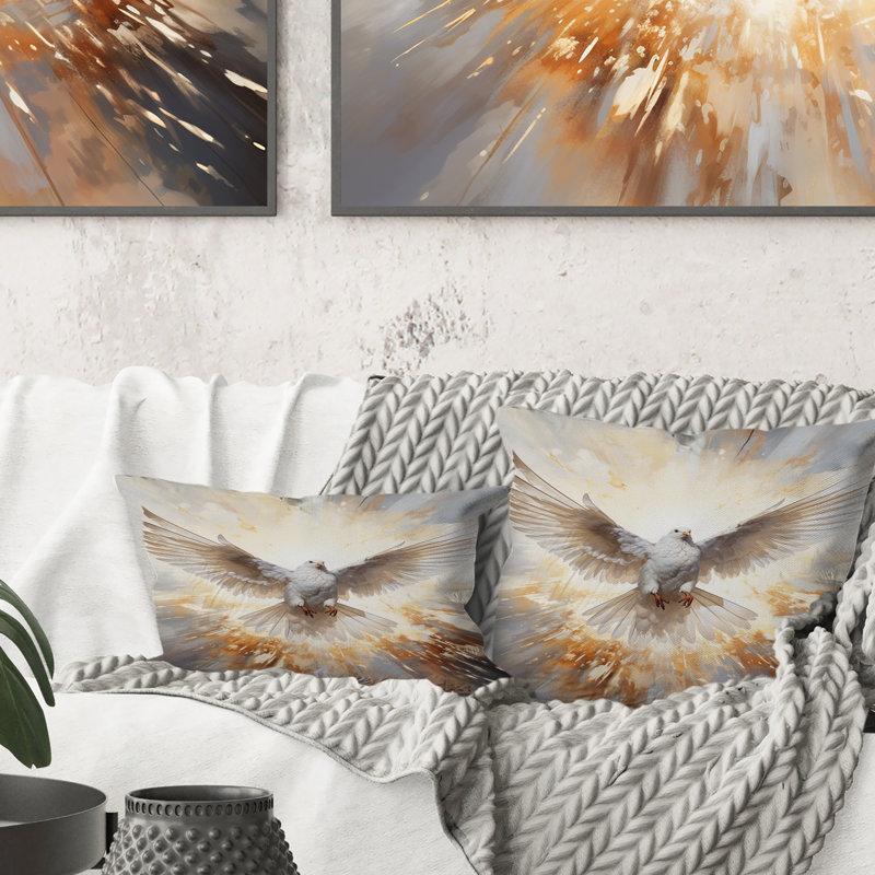 Coussin Christianity Dove Descent From Paradise - Christianity