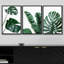 Minimal Botanical Vibrant Green Monstera and Banana Leaf Trio Botanical-72966495-72966496-119390342