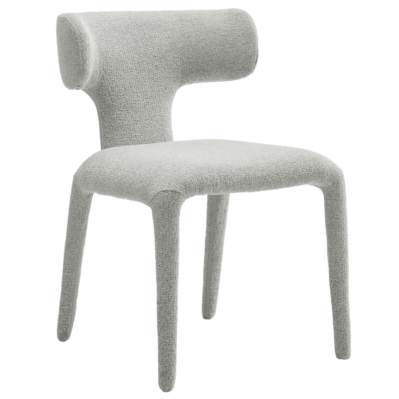 Chaise rembourrée Stellan, Gris colombe
