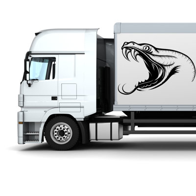 Graphiques en vinyle de camion de serpent, enveloppe de côté de camion, autocollant de voiture en fibre de carbone, autocollant de voiture de monstre, décalque de camion, décalque de voiture 3D, décalque de voiture de serpent