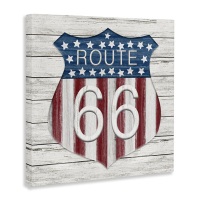  Rustic Route 66 Canvas Wall Art by Natalie Carpentieri