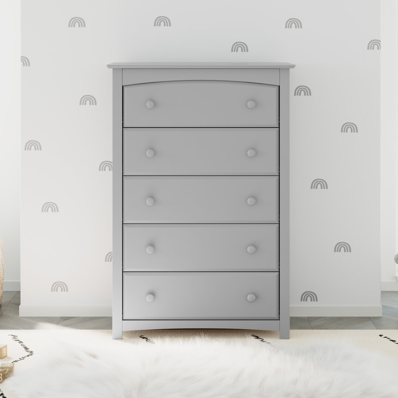 Commode 5 tiroirs Kenton, Galet