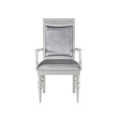Yousef Upholstered Dining Chairs with Wooden Legs