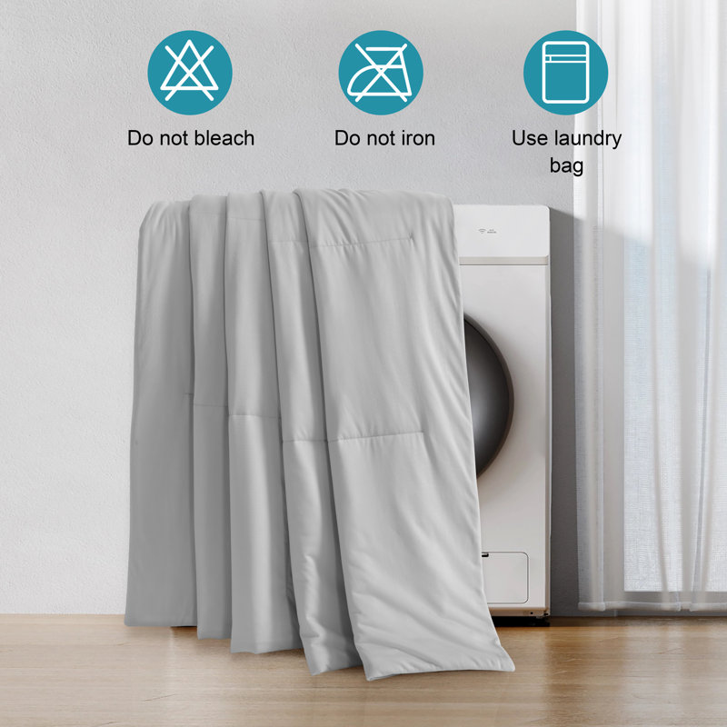 Double-sided cooling technology cooling blanket, Queen Comforter, Aqua