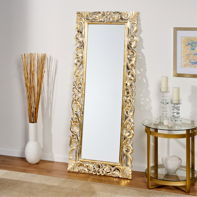 Miroir sculpté rectangulaire (comprend uniquement un miroir)