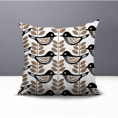 Kandice Bird Reversible Indoor/Outdoor Square Pillow