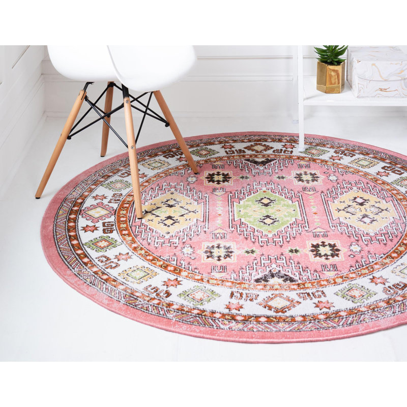 Tapis traditionnel Esveidy Adobe Color, Rond 10 pi