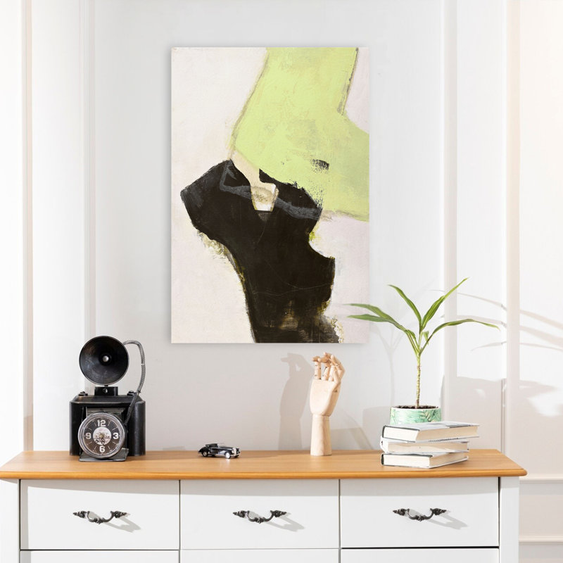 Espace - Art minimaliste abstrait, H 24 po x l 16 po