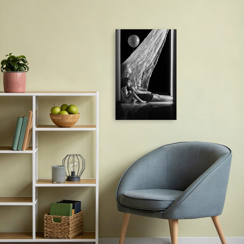 Ethereal Mother Child Dreamy Ethereal Peaceful Portrait Wall Art Print 1 Piece Wrapped Canvas Wall Art, 60.96cm H x 40.64cm W