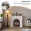 Foyer électrique 55,12 po blanc-755998521-755998500