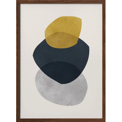 "Expressionist shape" Framed Textured Wall Art