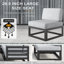 Ensemble modulaire d'extérieur 9 pièces avec table de feu 9 pièces-2145245082