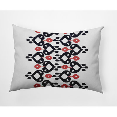 E By Design Boho Chic Outdoor Rectangular Pillow Cover & Insert In Navy Blue