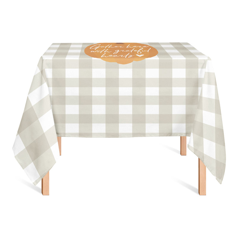 Ronald Gather Here with Grateful Hearts Tablecloth, 58" L x 58" W