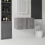 Meuble-lavabo flottant avec portes à fermeture douce et rangement spacieux-133467404