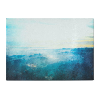 Tempered Glass the Sky Above Mattala in Sri Lanka Chopping Board
