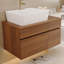Petit meuble-lavabo flottant simple 31,5 pouces avec lavabo