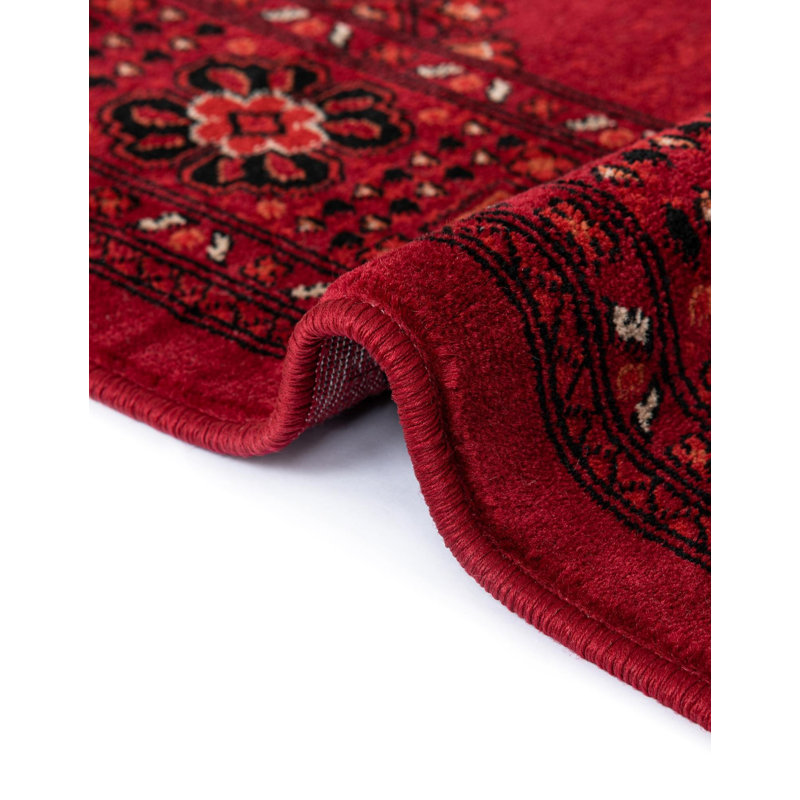 Tapis oriental rouge Amro, Rectangle 3'1" x 5'3"