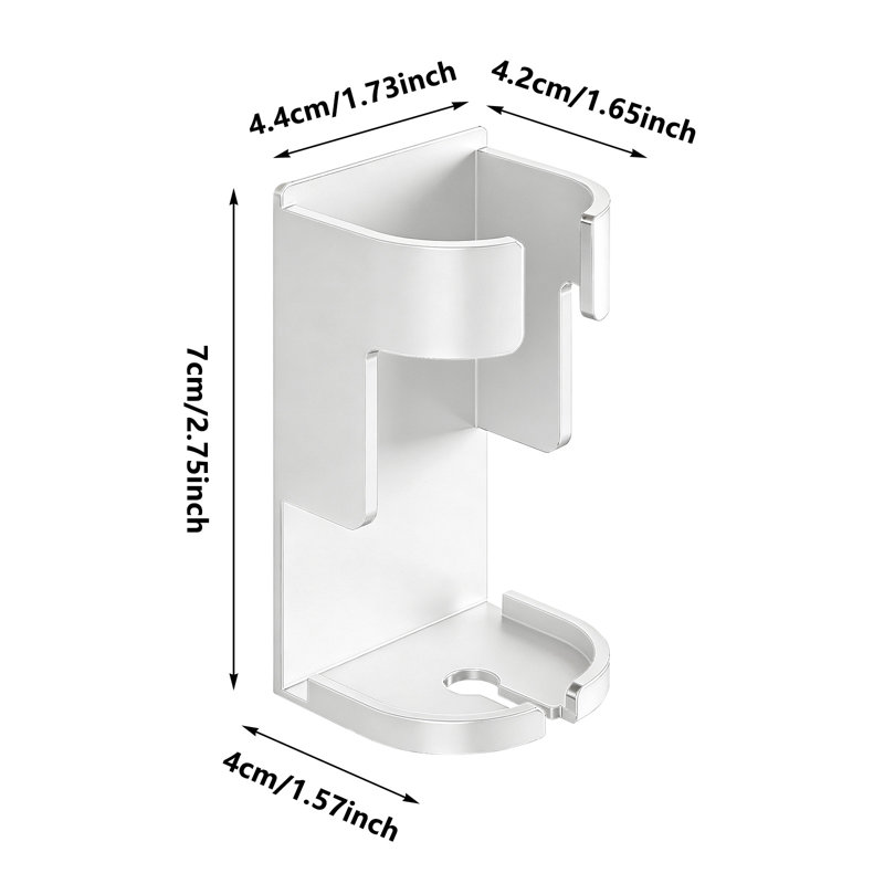 Organisateur de brosse à dents électrique adhésif, support de brossage de dents mural pour salle de bain, Blanc