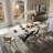 Entwisle Modern Rectangular White Sintered Stone Tabletop Dining Table-1436504618