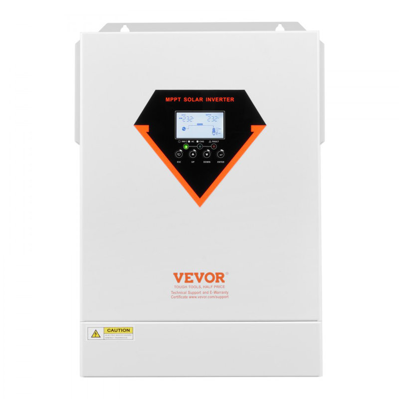 Chargeur hybride onduleur solaire 6000W 220 / 230V avec contrôleur MPPT intégré 120A, 6000