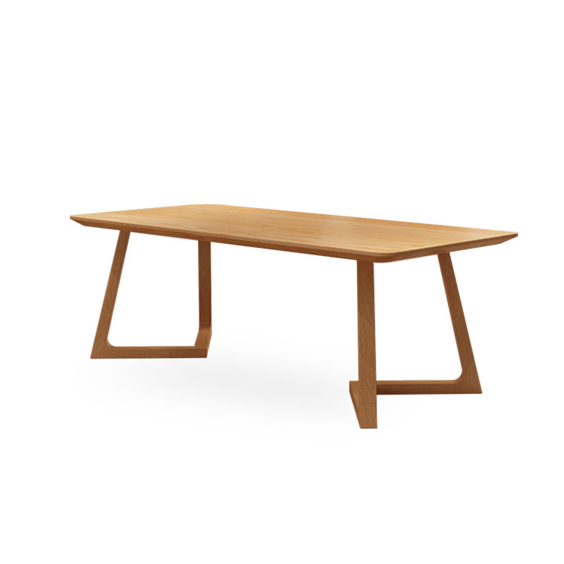Burlywood Rectangular Solid Wood desk, 29.53'' H x 94.49'' W x 39.37'' D