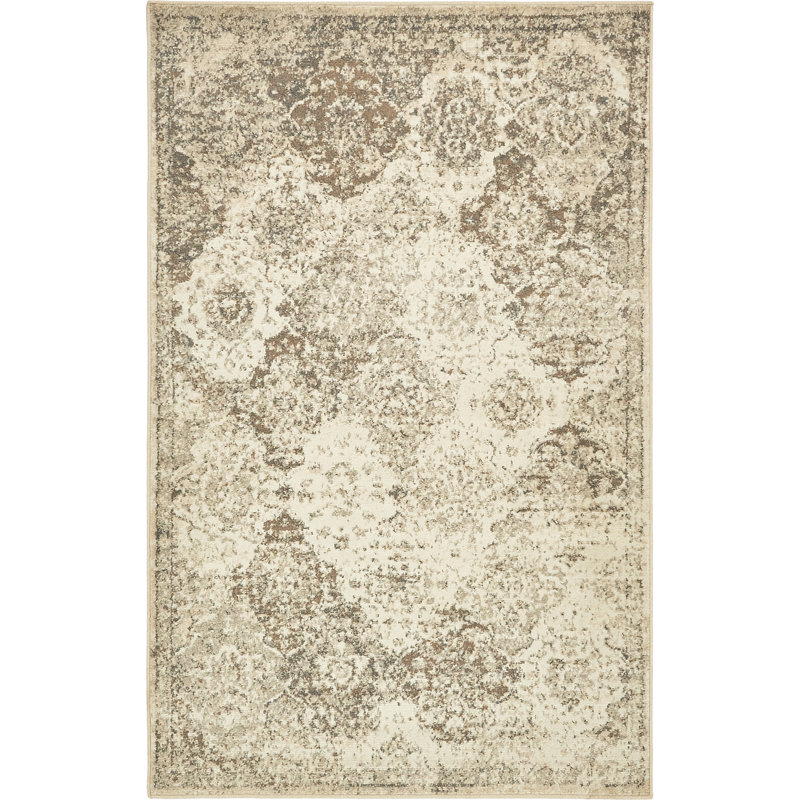 Levi Floral Indoor Rug, Rectangle 5'1" x 8'