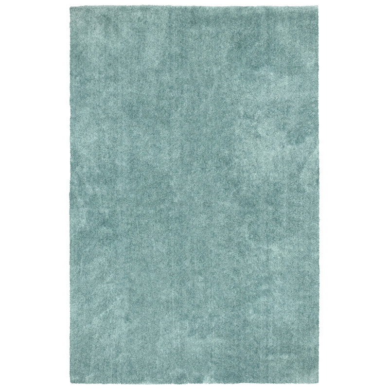 Room Size Nylon Bath Rug with Non-Slip Backing, 60"W x 96"L, Light Blue