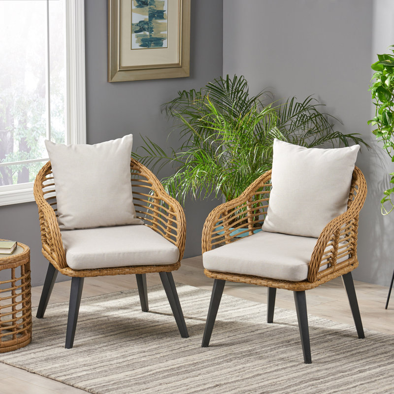 Mcbrayer Upholstered Club Chair, Light Brown, Beige