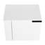 Meuble-lavabo de 61 cm pour salles de bain spacieuses - Meuble moderne sans lavabo, chêne blanc américain, compostable, finition brillante. Convient aux grandes salles de bain. Blanc compostable, résistant à la chaleur excessive.