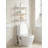 3-Tier Over The Toilet Storage Shelf, Freestanding Metal Bathroom Organizer With Adjustable Feet, Space Saving Shelving Unit For Bathroom Essentials
