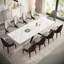 Charlana 70.86" to 102.36" Extendable Rectangular Sintered Stone Dining Table For 8-10-1820111332