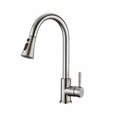 Hesser Pull Down Single Handle Kitchen Faucet -  MAXWELL, D3411-BN