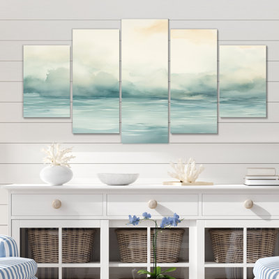 Conlyn - impression d'art mural lac - 5 panneaux