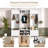 79.1''W Wooden Hall Tree With Shoe Storage, Entryway Bench With 8 Cubbies, 7 Coat Hooks, Adjustable Shelf And Storage Cabinet-1504925199