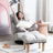 Multifunctional Reclining Chair With Linen Padding For Extra Comfort Adjustable Dormitory - Comfortable Linen, Metal Frame