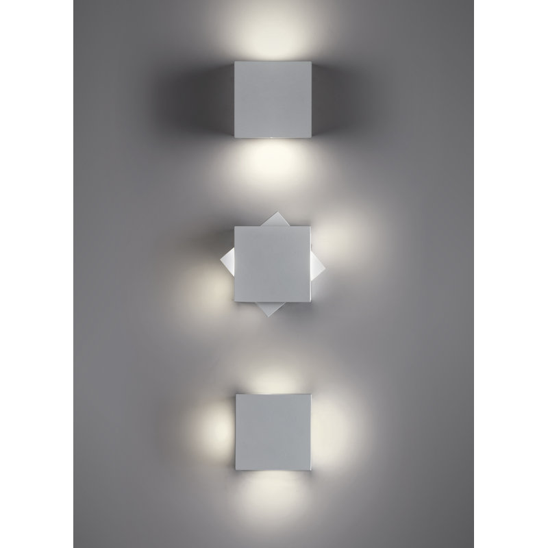 LED Flush Mounted Sconce, Grey