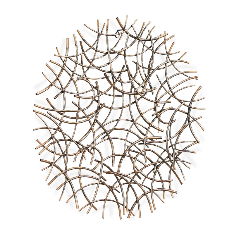 Décoration murale ronde, H 32,5 po x l 32,5 po x P 2,75 po