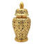 24" Spiral Lattice Temple Jar - Gold-267414860
