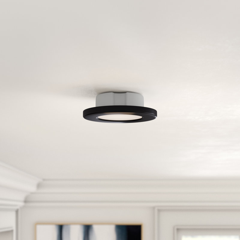 LED Flush Mount, Black