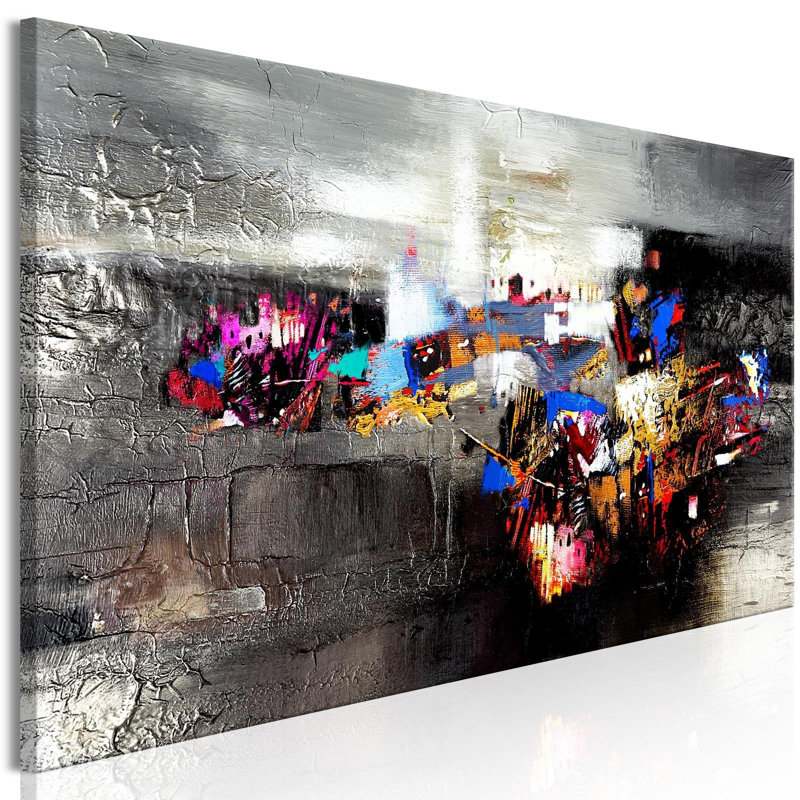 Tearing Narrow - Peinture sur toile tendue, H 20 po x l 59 po x P 1 po