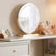 Coiffeuse avec miroir lumineux, 6 tiroirs, 1 chaise