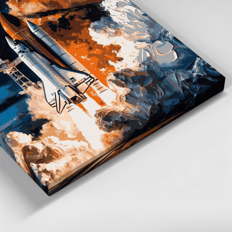 Art mural sur toile gris, H 11 po x l 14 po