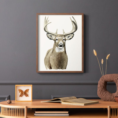 Impression encadrée Handsome Whitetail II - bois massif