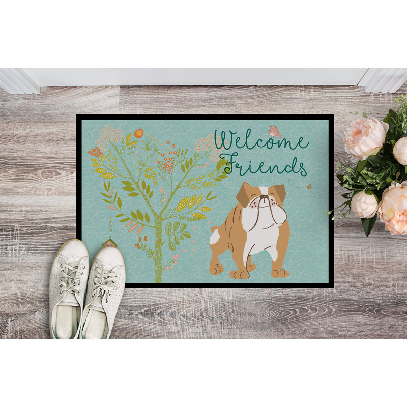 Tapis de porte Yonker English Bulldog, Bouledogue anglais brun