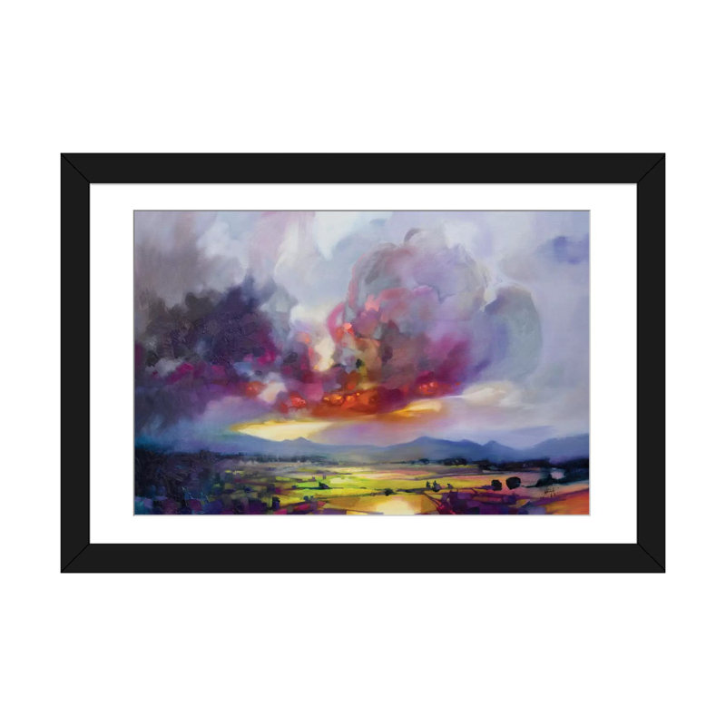 Modern & Contemporary, Black Framed Fine Art Paper, White, 24" H x 32" W x 1" D