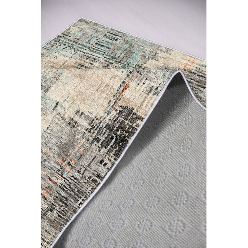 Premium Hall Carpet, 3.3 x 6.6 ft, Grey | 100% Polyester, 650 g/m² | Antibacterial, Non-Slip PVC Dot Underside | Machine Washable, Eco-Friendly, 0.2 in Pile Height | Perfect for Entryway, Living Room & Bedroom