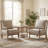 Ocelia Elegant 25.5" Wide Spindle Leg Accent Chair With Cushioned Back And Seat-99276347-99276346